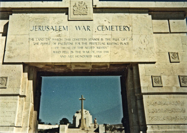 JERUSALEM WAR CEMETERY