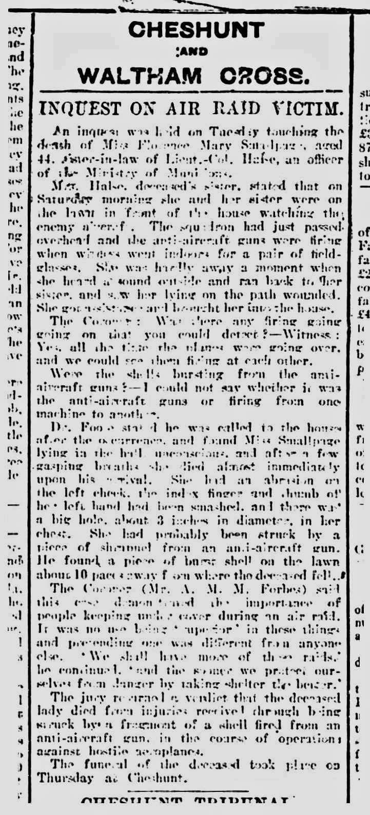 Florence Mary Smallpage