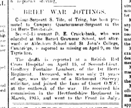 Geoffrey Fontaine Lambert