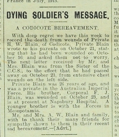 Herbert William Blain